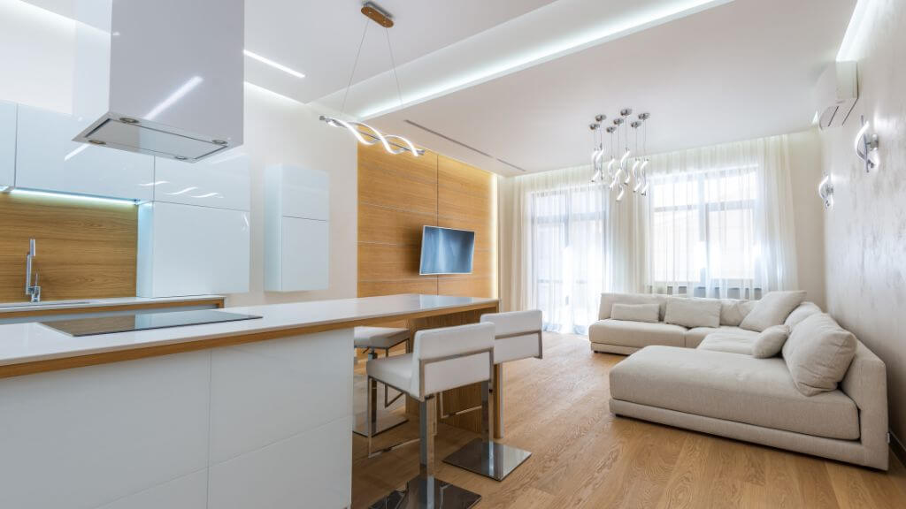 Comfortable area for interior home